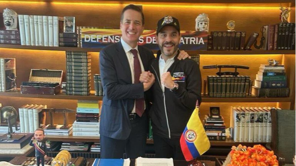 Senador de Ohio, Bernie Moreno, y el presidente electo, Abelardo De la Espriella