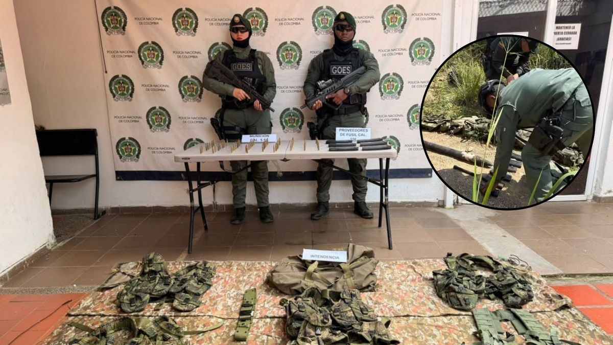 El material de guerra pertenecería a las disidencias de las farc