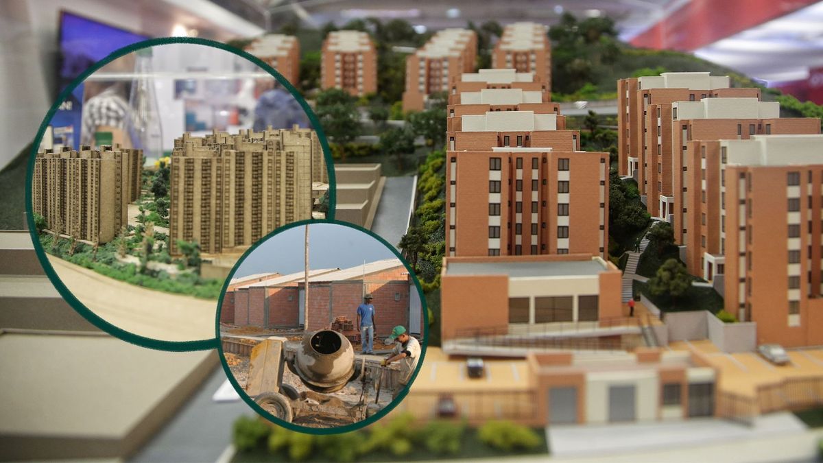 Construcción de vivienda en Colombia.