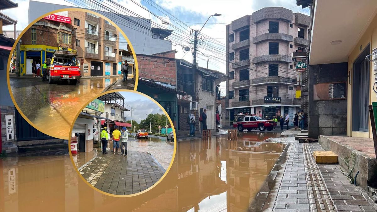 Inundaciones en Marinilla, en el Oriente de Antioquia .