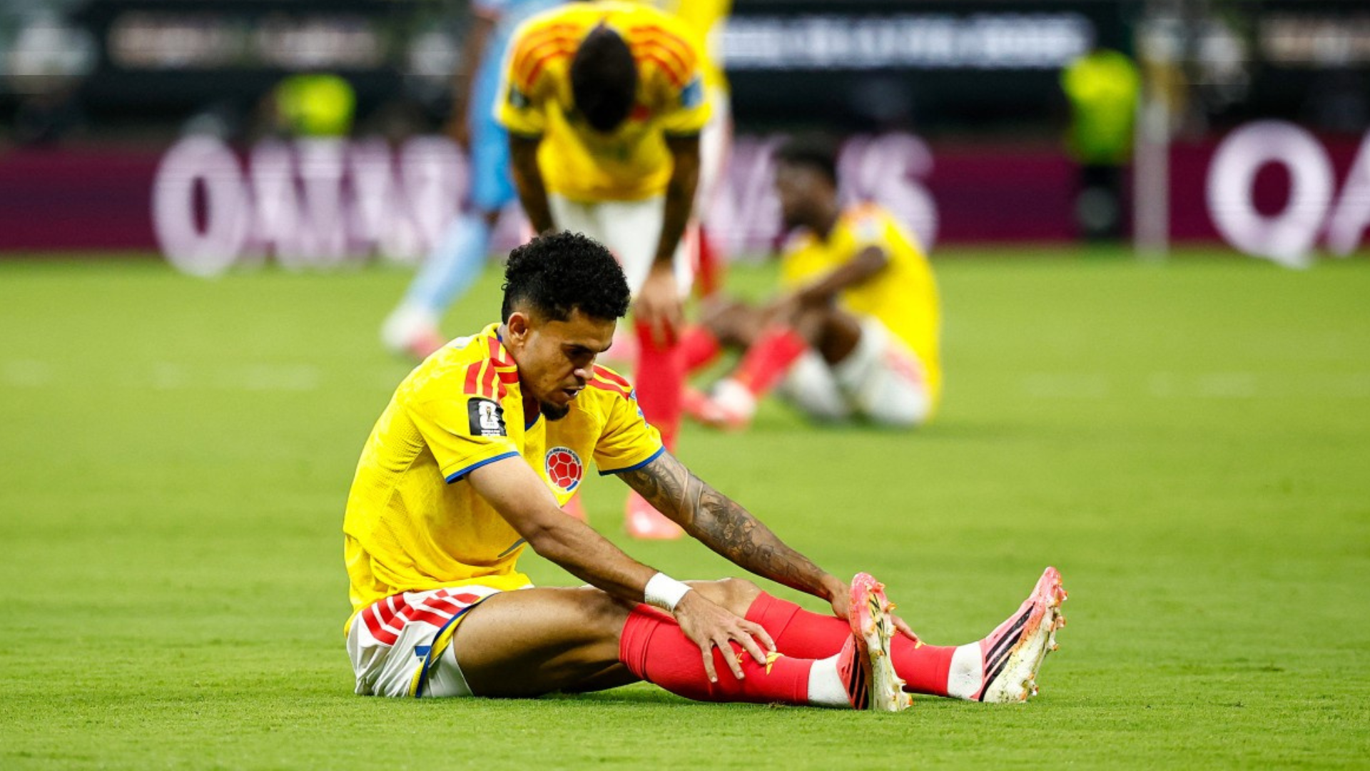 El delantero tuvo dos goles anulados contra el Congo.