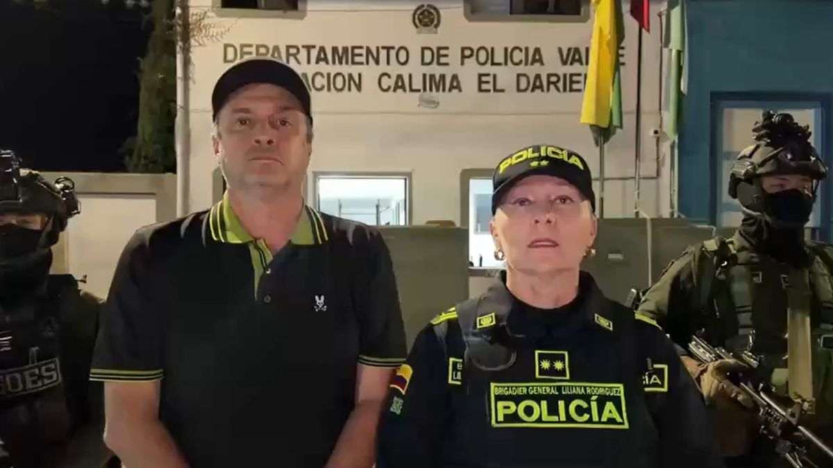 Alcalde de Calima El Darién, Antonio Cadavid y la general Sandra Rodríguez, comandante de la policía Valle