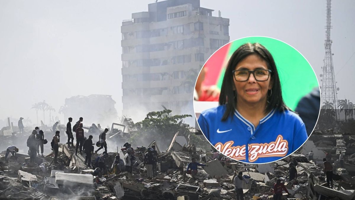 Delcy Rodríguez recorre La Guaira tras doble terremoto en Venezuela