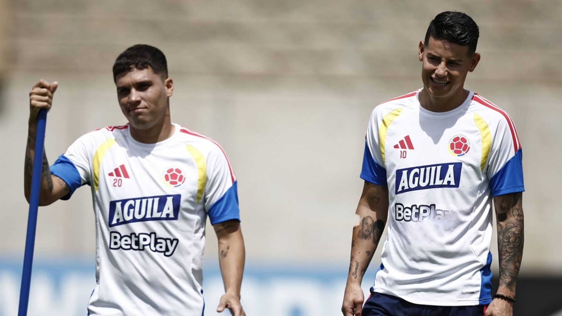 Juan Fernando Quintero y James Rodríguez