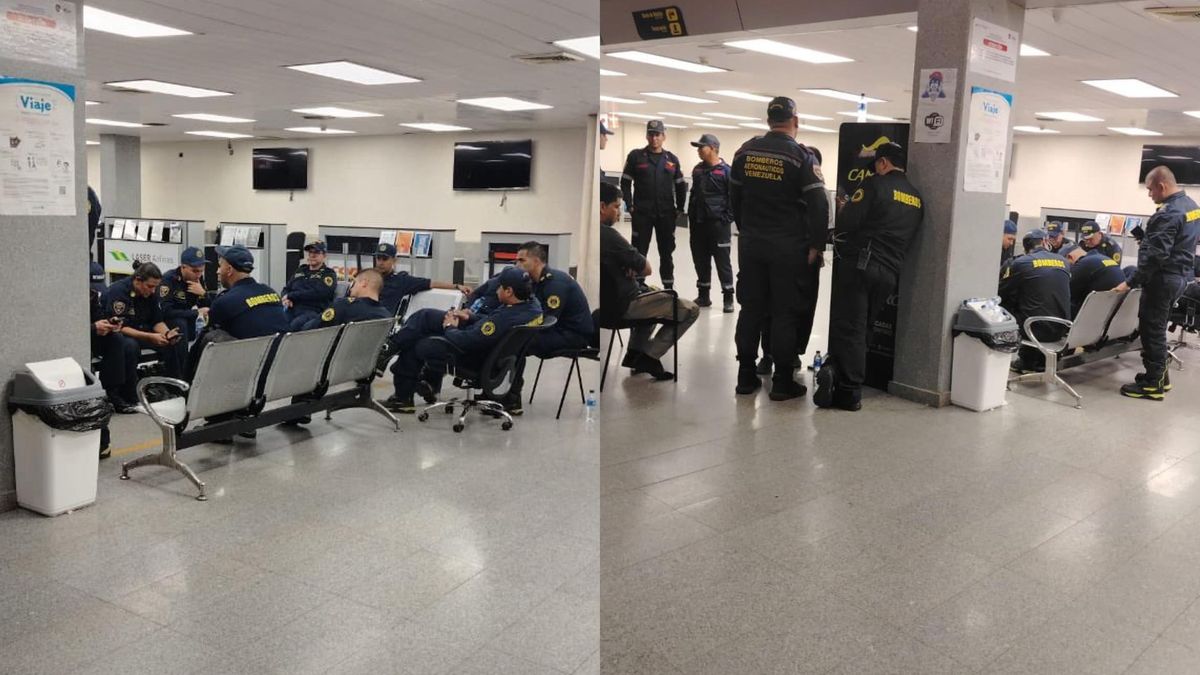 Bomberos de Medellín retenidos hace 4 horas en Caracas