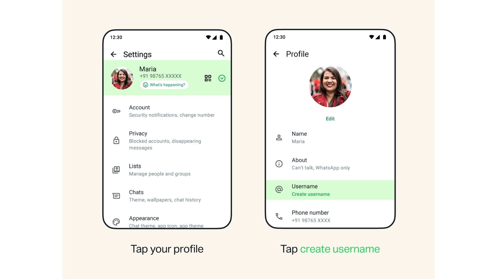 El proceso para configurar un nombre de usuario en WhatsApp desde Android se realiza desde el menú Ajustes.