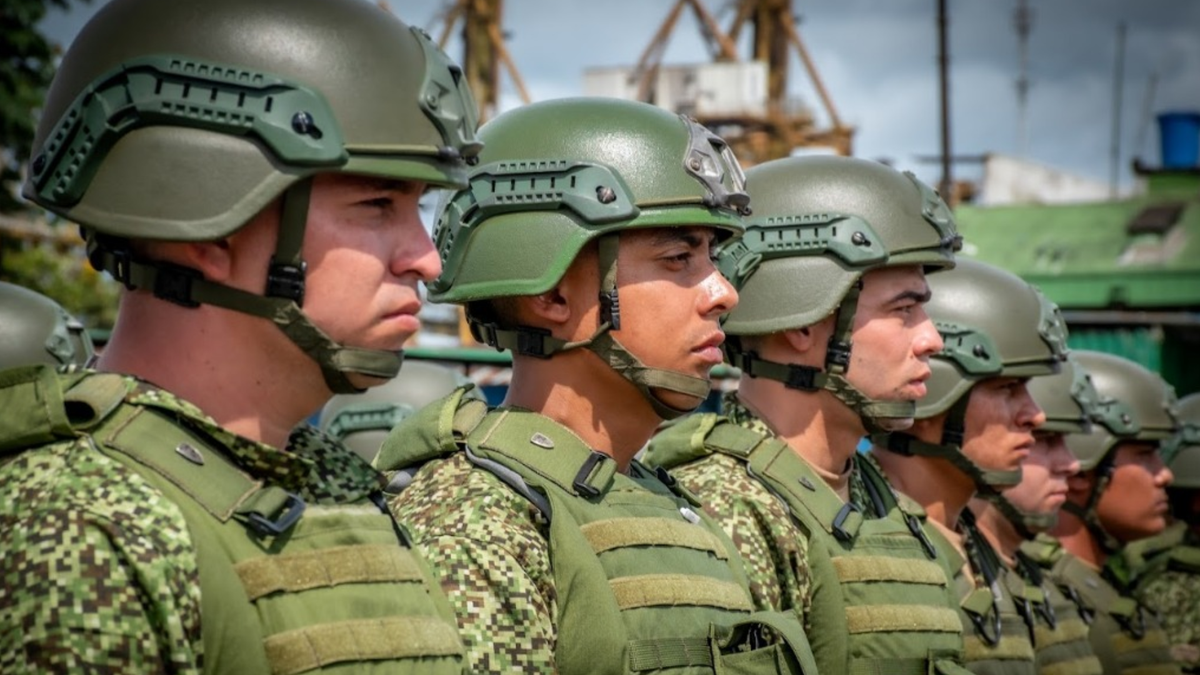 Tropas de la Armada Nacional de Colombia.