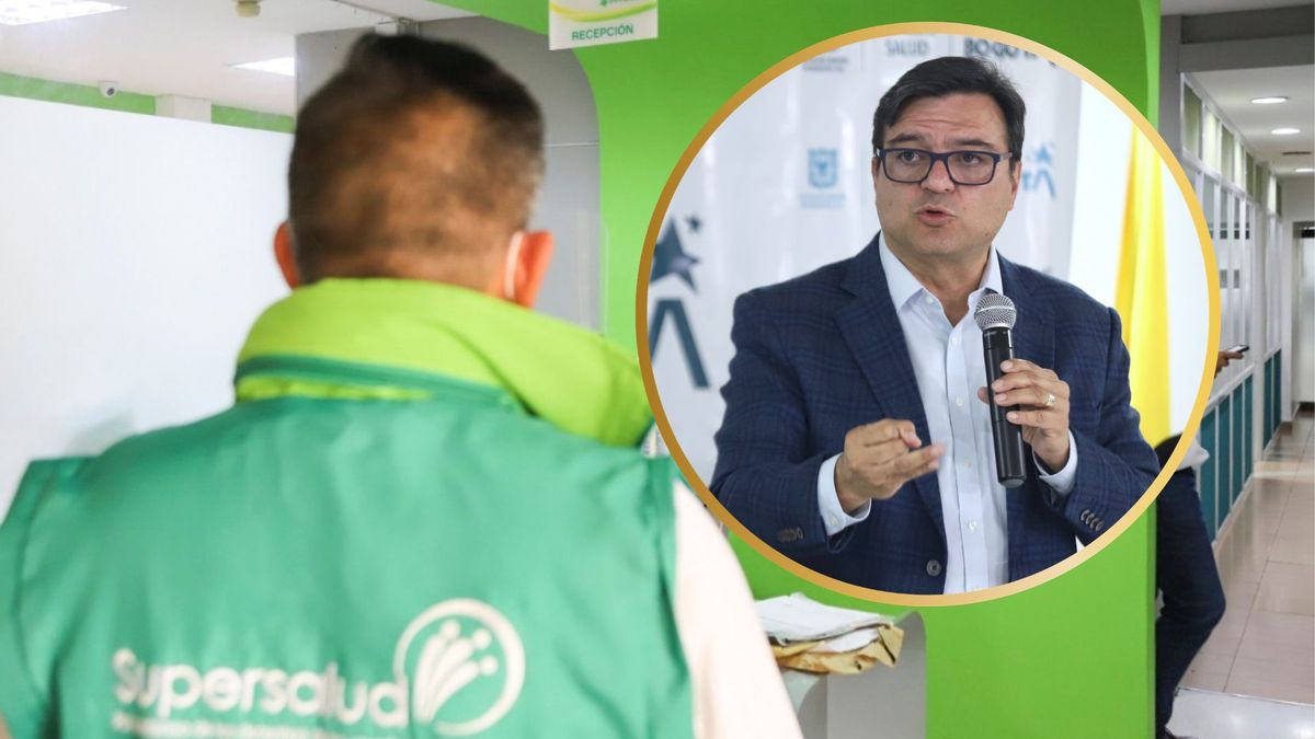 Secretario de Salud de Bogotá, Gerson Bermont, y la Superintendencia de Salud.