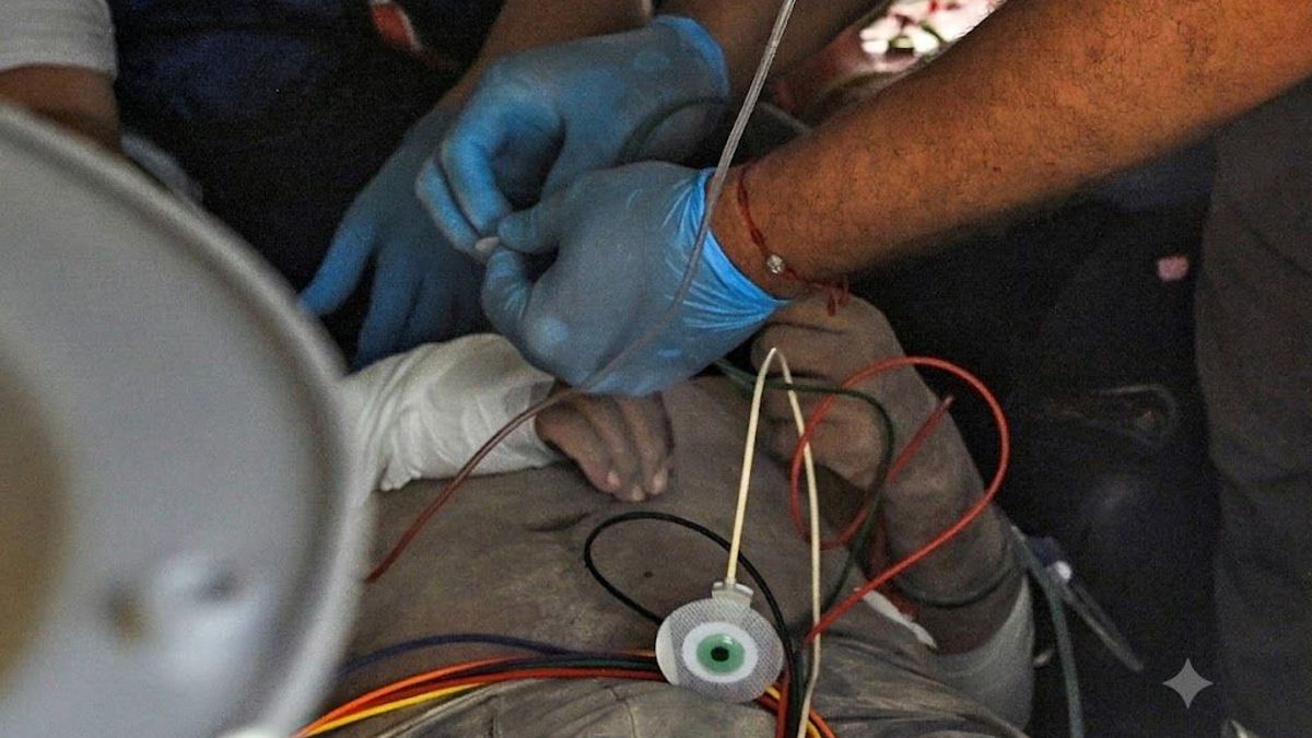 Hernán Gil tras ser rescatado por los terremotos en Venezuela