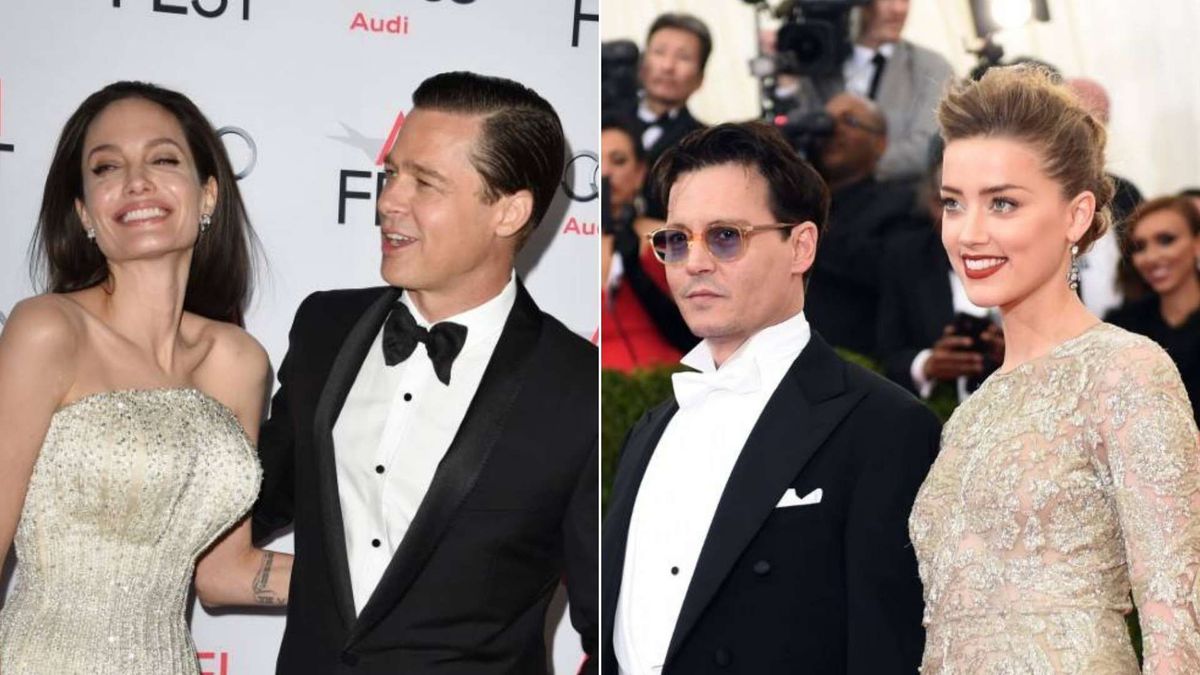 Johnny Depp, Angelina Jolie, Brad Pitt y otras figuras protagonizaron divorcios que terminaron en tribunales y ocuparon titulares.