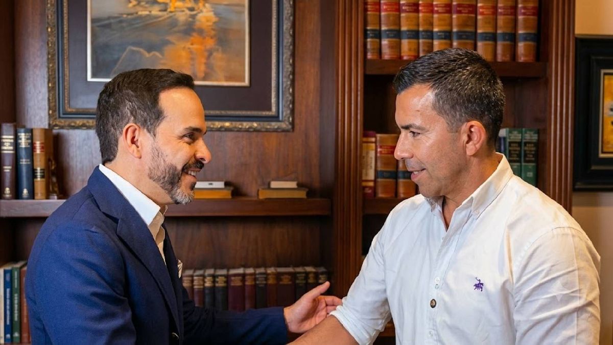 Reunión del gobernador de Cundinamarca Jorge Rey y el presidente electo Abelardo de la Espriella