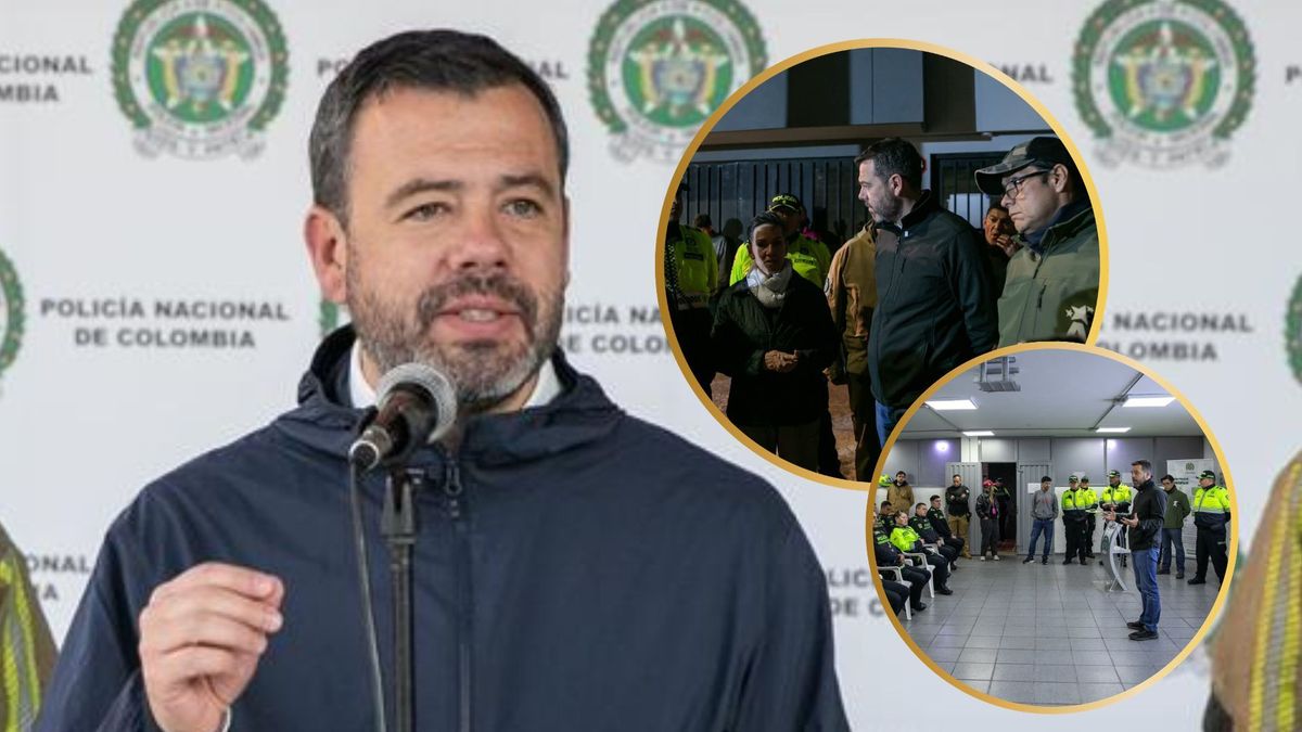 Alcalde de Bogotá, Carlos Fernando Galán, durante operativos de seguridad en la capital colombiana.