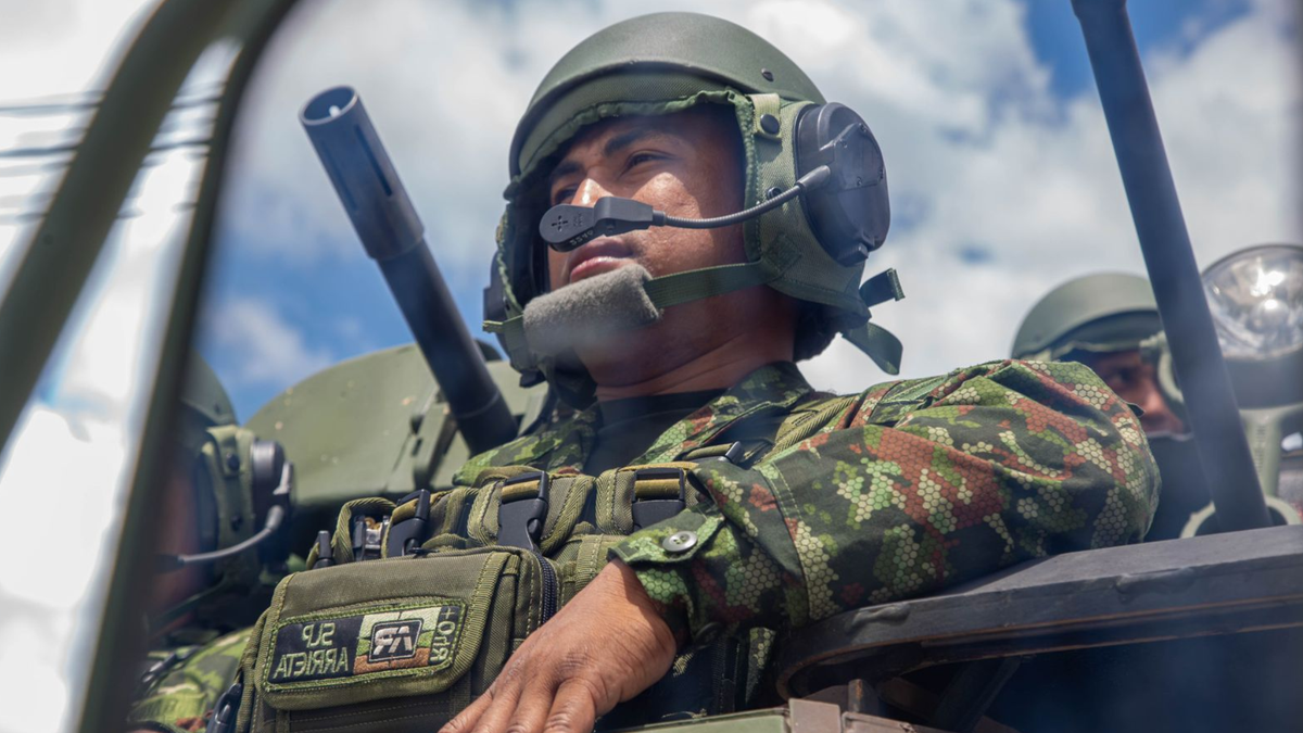 Tropas del Ejército Nacional.