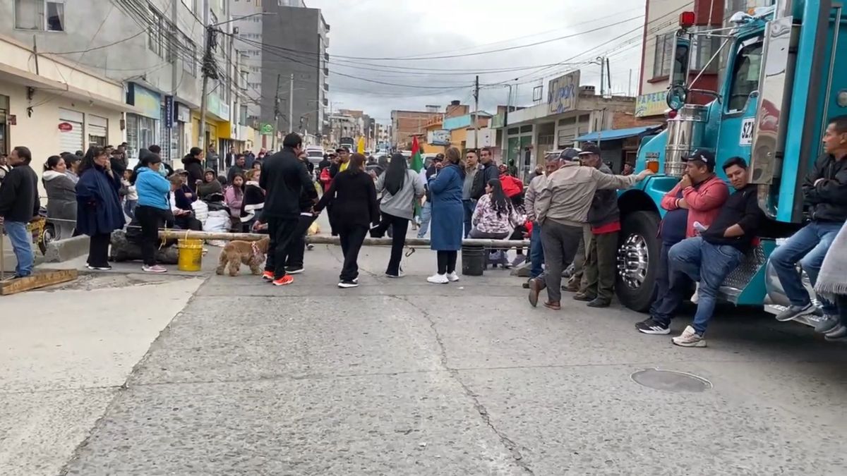 Protesta de ciudadanos en Ipiales (Nariño), por crisis del agua.