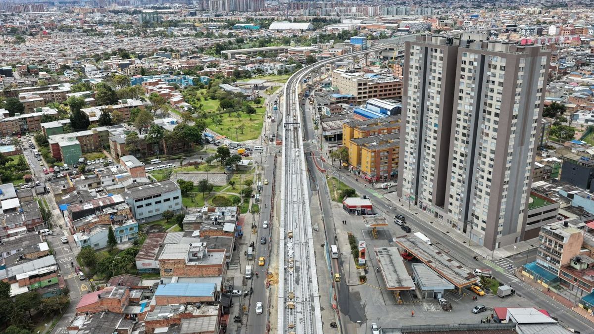 Metro de Bogotá: Ya están construidos 16 de los 24 kilómetros del viaducto.