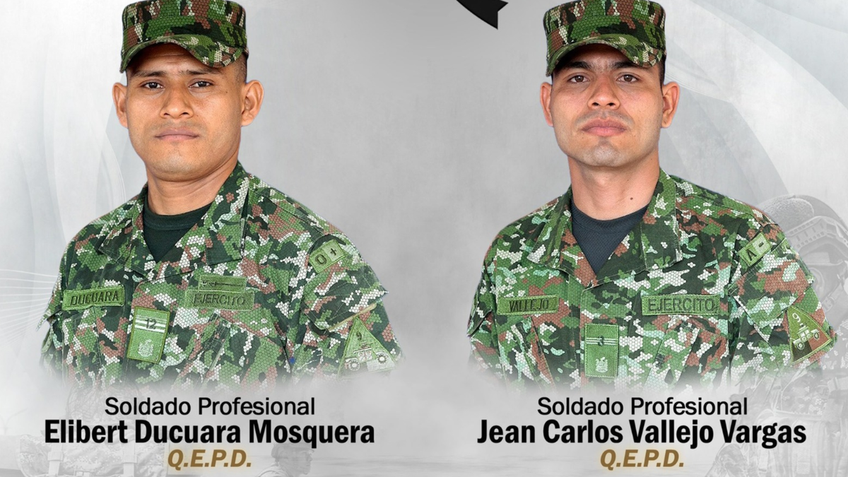 Soldados asesinados por el ELN en Chocó.