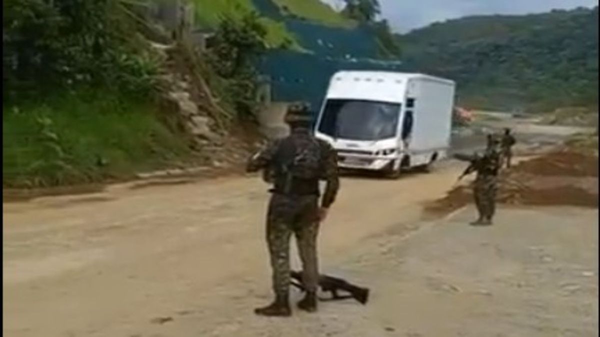 Ejército supervisa la vía Medellín - Quibdo