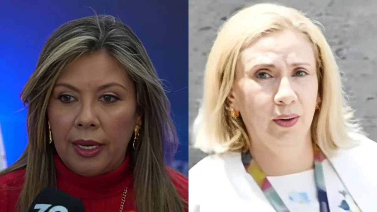 Collage de Luz Adriana Camargo, fiscal general de la nación, y la jueza Lucy Laborde.
