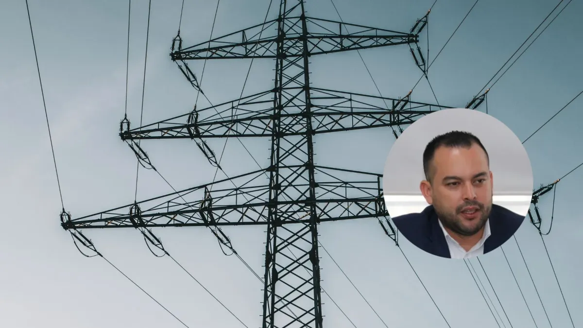 Fotografía de infraestructura para un sistema eléctrico y el Ministro de Minas y Energía, Edwin Palma.