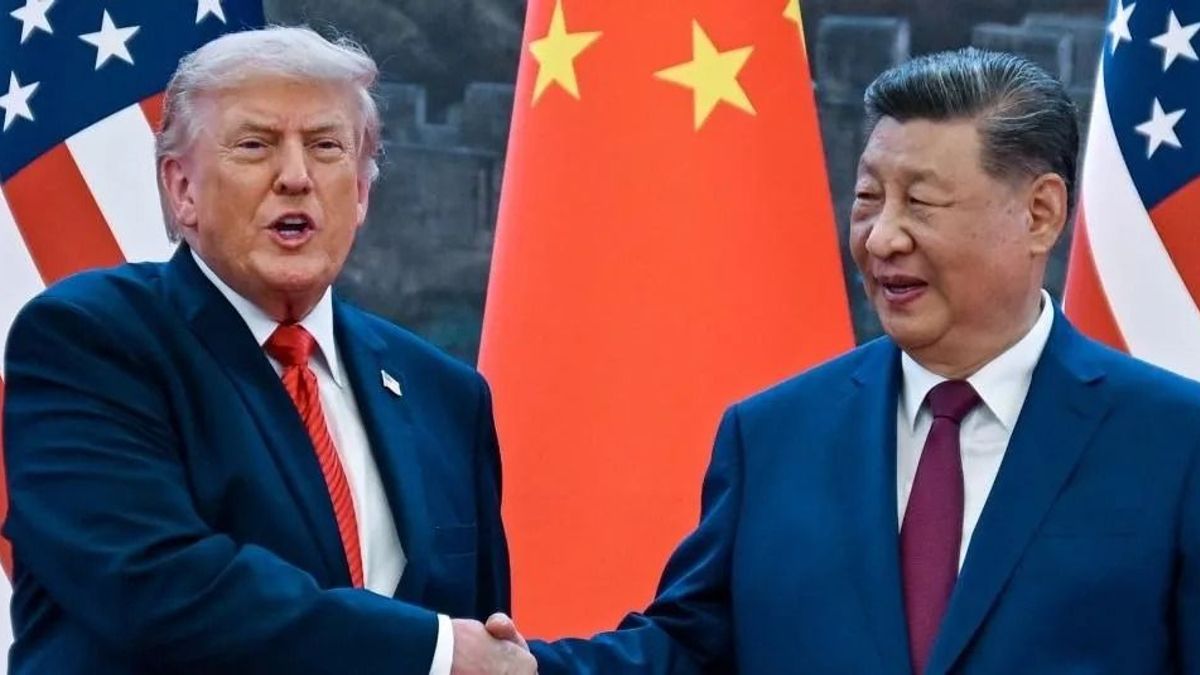 El presidente de Estados Unidos, Donald Trump, con el presidente chino Xi Jinping.