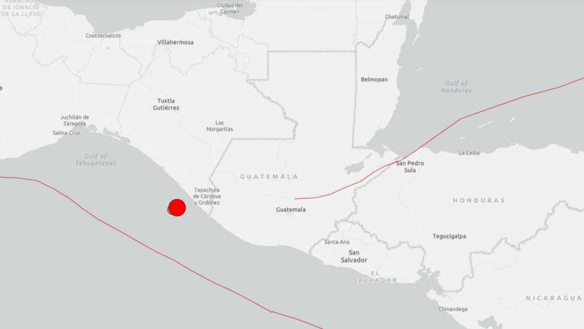 Terremoto cerca a Chiapas, México