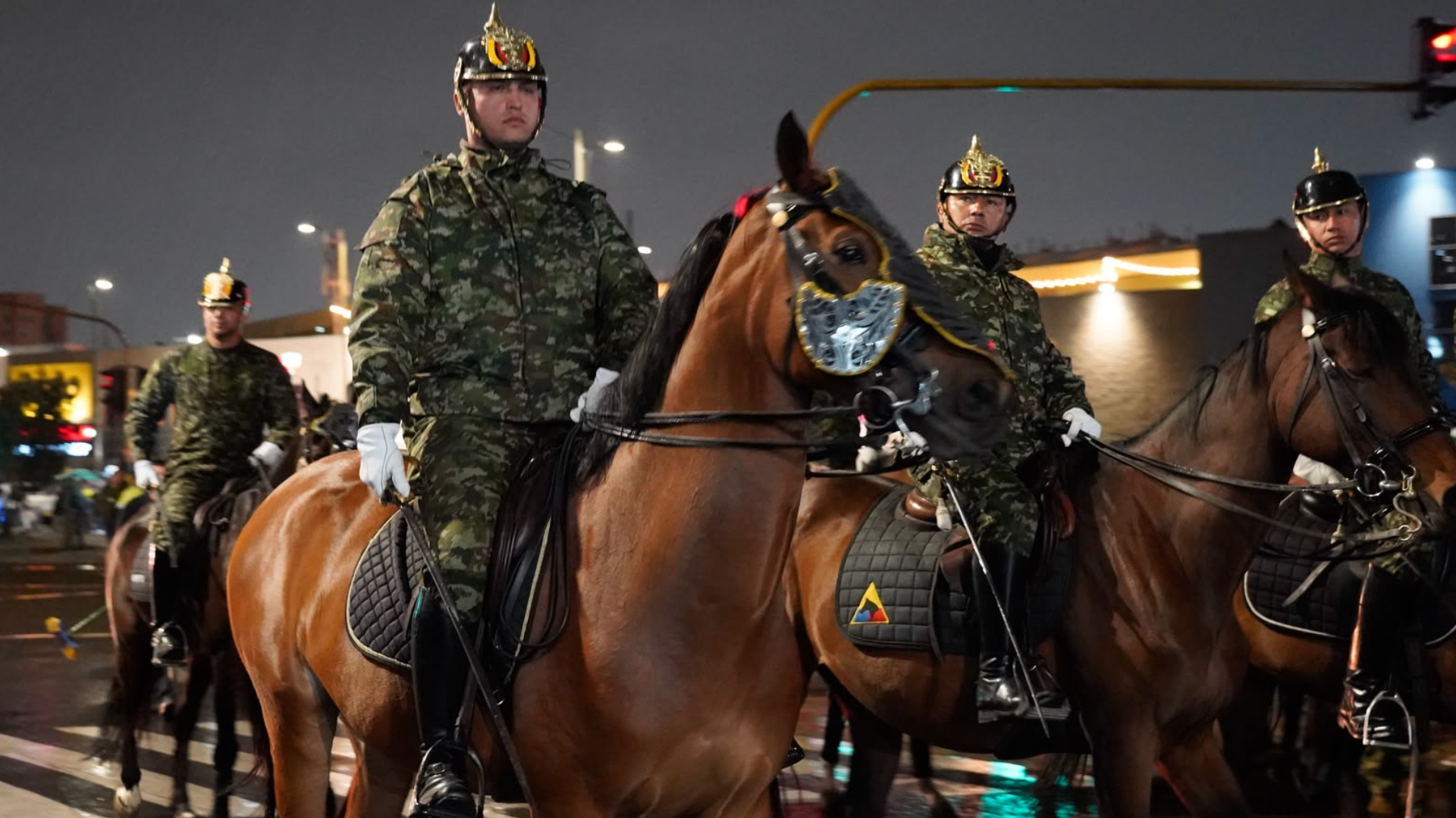 Ensayos del desfile del 20 de julio 2026.