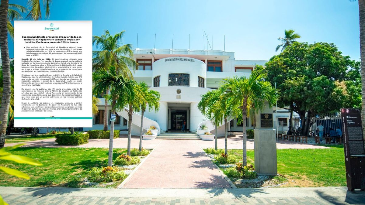 Fachada de la Gobernación del Magdalena