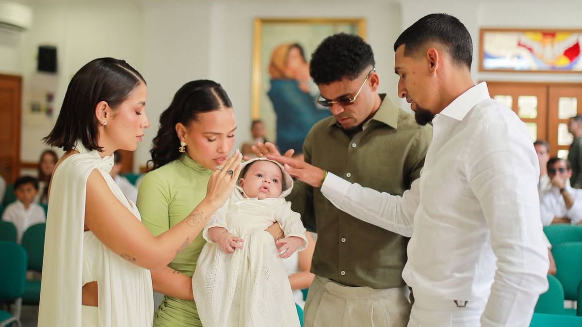 Bautizo hijo de Luis Díaz