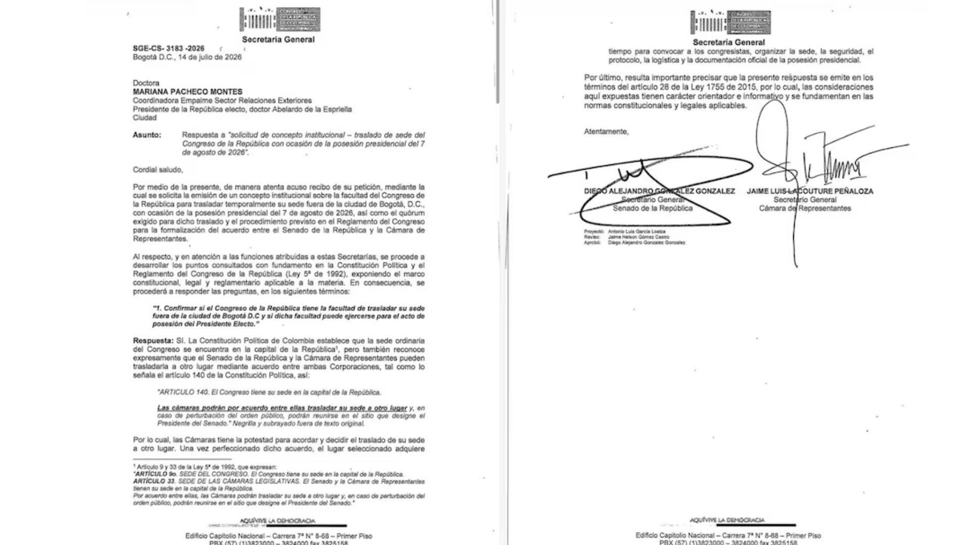 La representante de Salvación Nacional fue quien radicó el documento ante el Congreso.