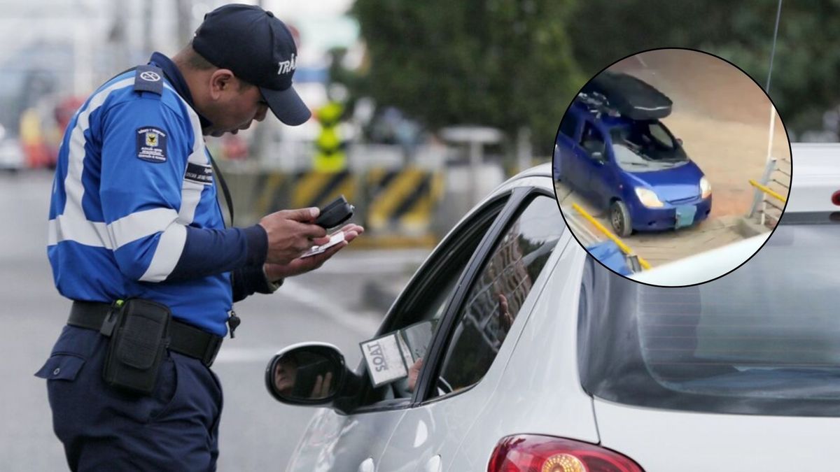 Estas son las multas que podría acarrear el conductor que intentó subir un carro a un puente peatonal.