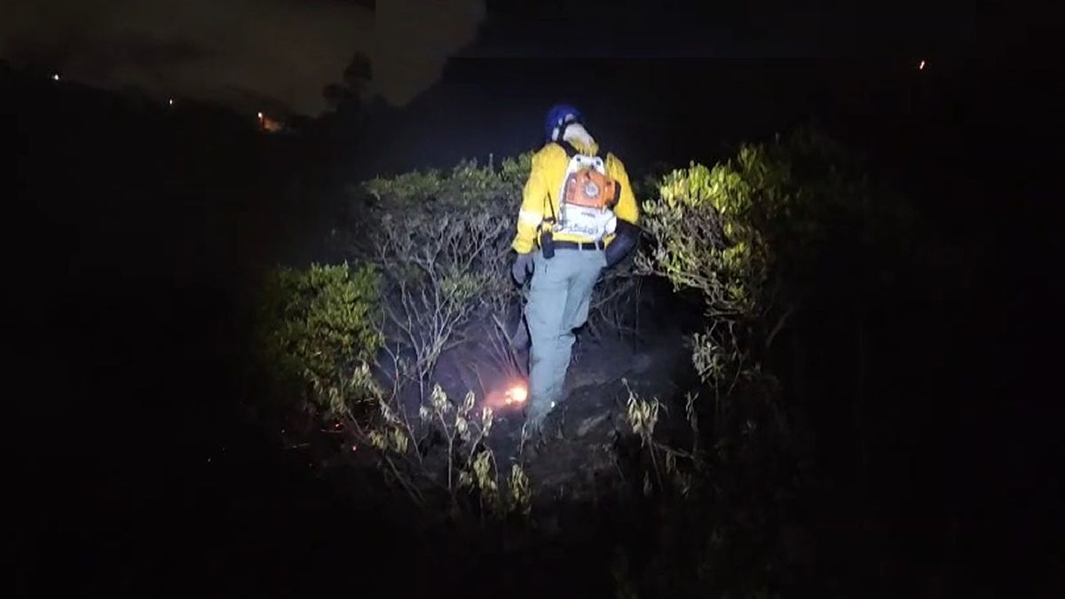 Incendio forestal en Soacha.