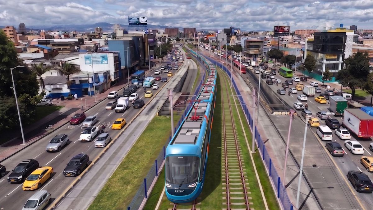 Render Regiotram del Norte en la Av NQS