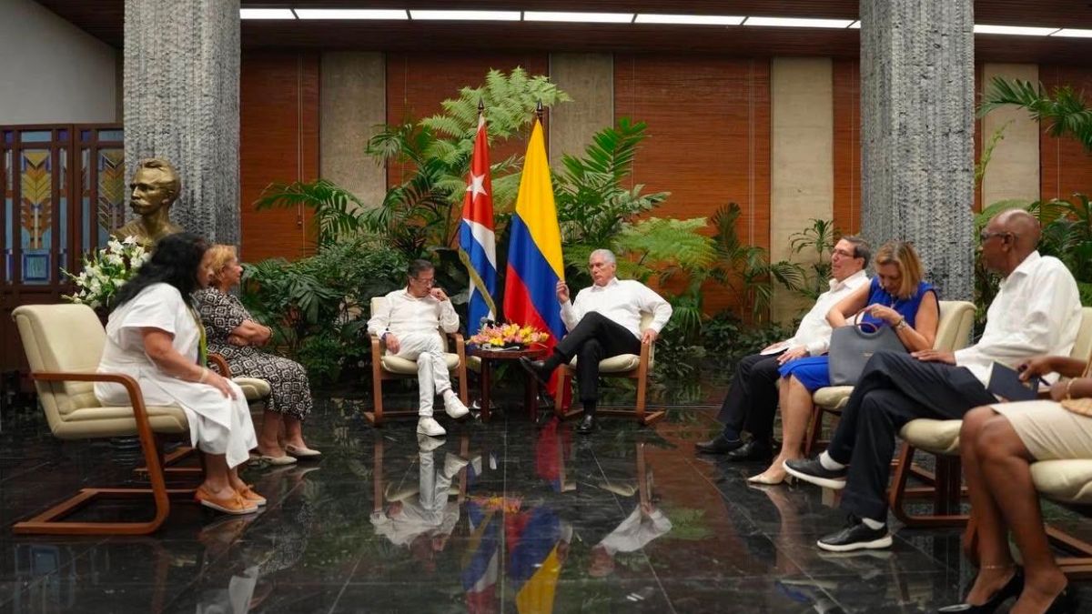 Reunión entre Petro y Díaz - Canel