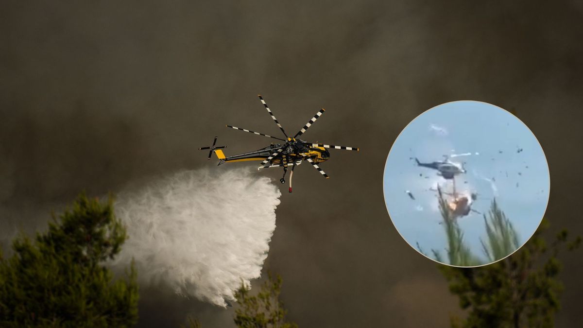 Choque de dos helicópteros que combatían incendios en Grecia