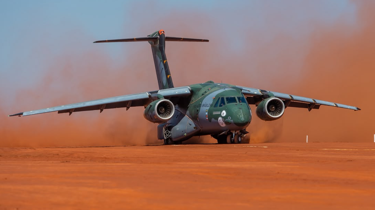 Avión KC-390 de la Fuerza Aeroespacial Colombiana.