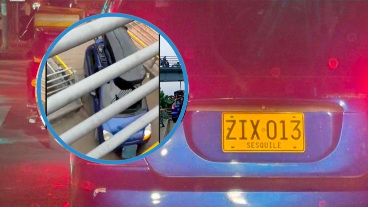 Vehículo Chevrolet Spark azul fue visto nuevamente en Bogotá.