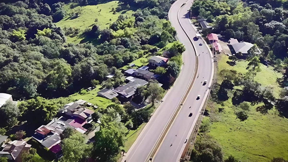 Panorámica de la Vía Panamericana en el Cauca