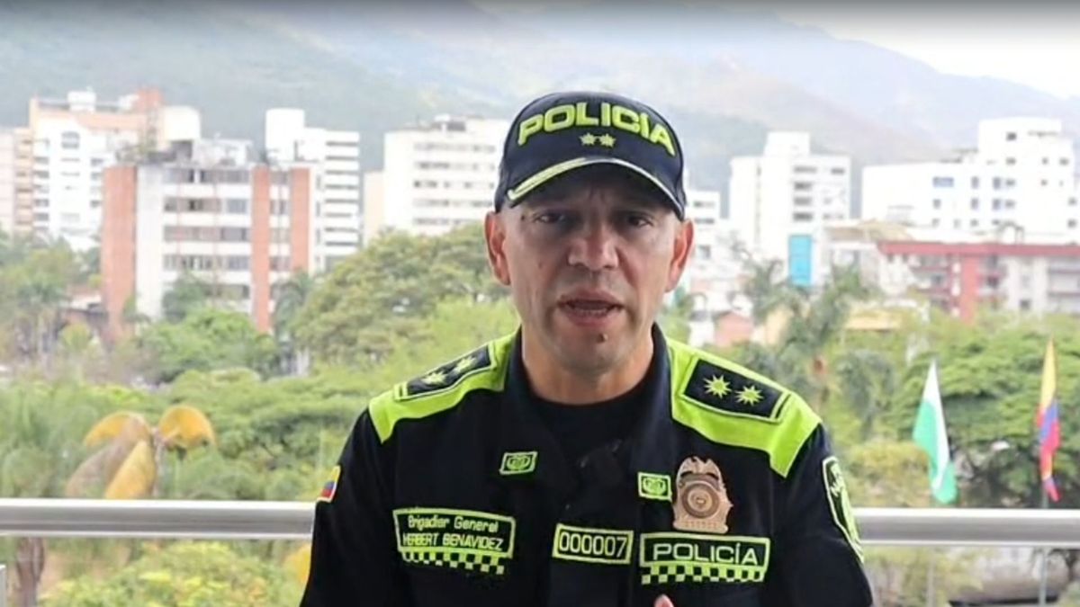 General Herbet Benavidez, comandante de la policía metropolitana de Cali.