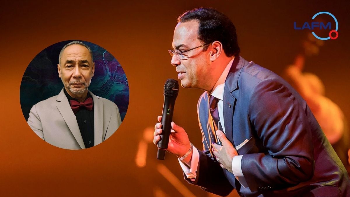 Gilberto Santa Rosa y el maestro Jose Madera en Entrevista con La FM