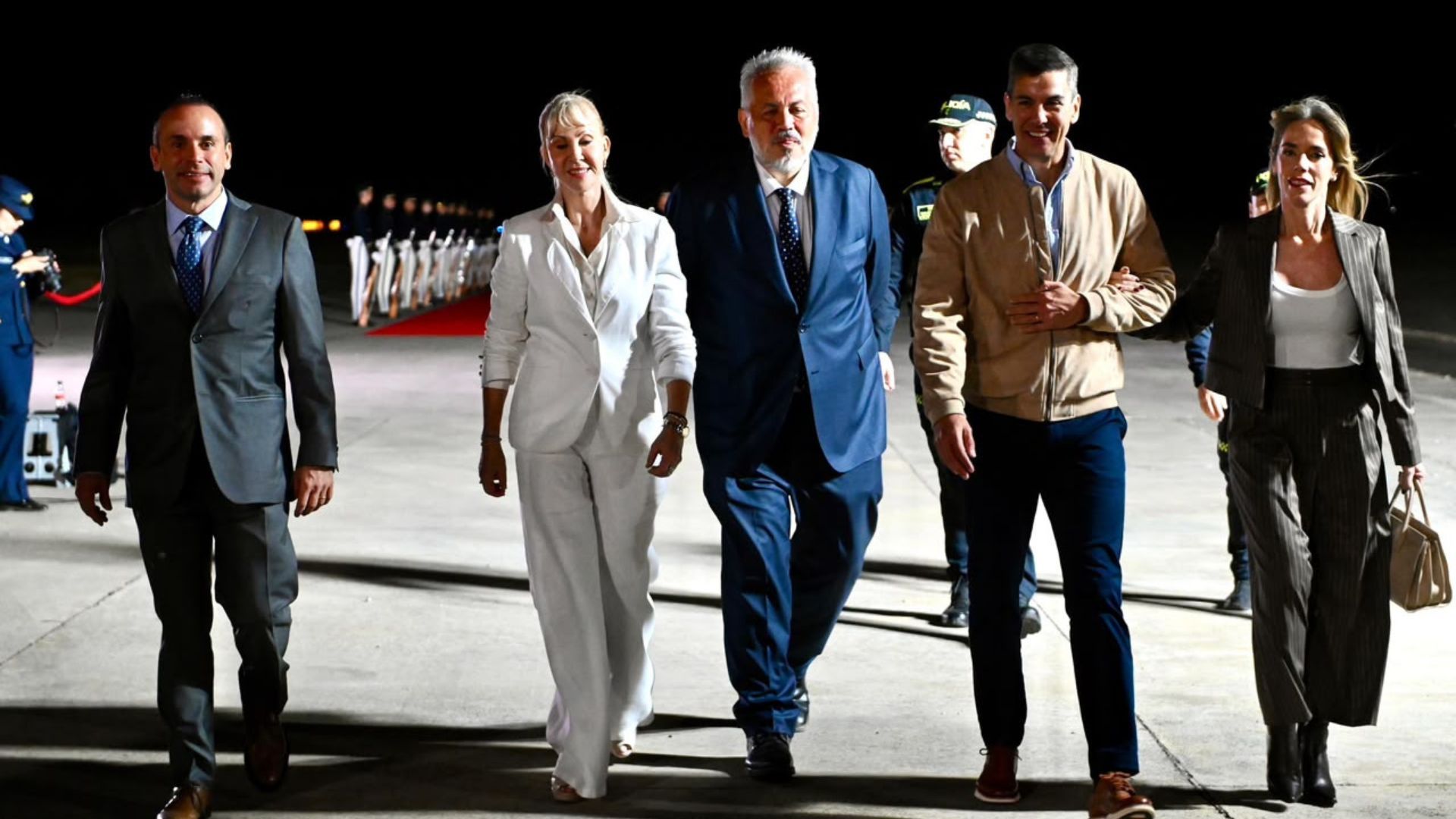 Presidente Santiago Peña, Alejandro Eder y Gobernadora del Valle