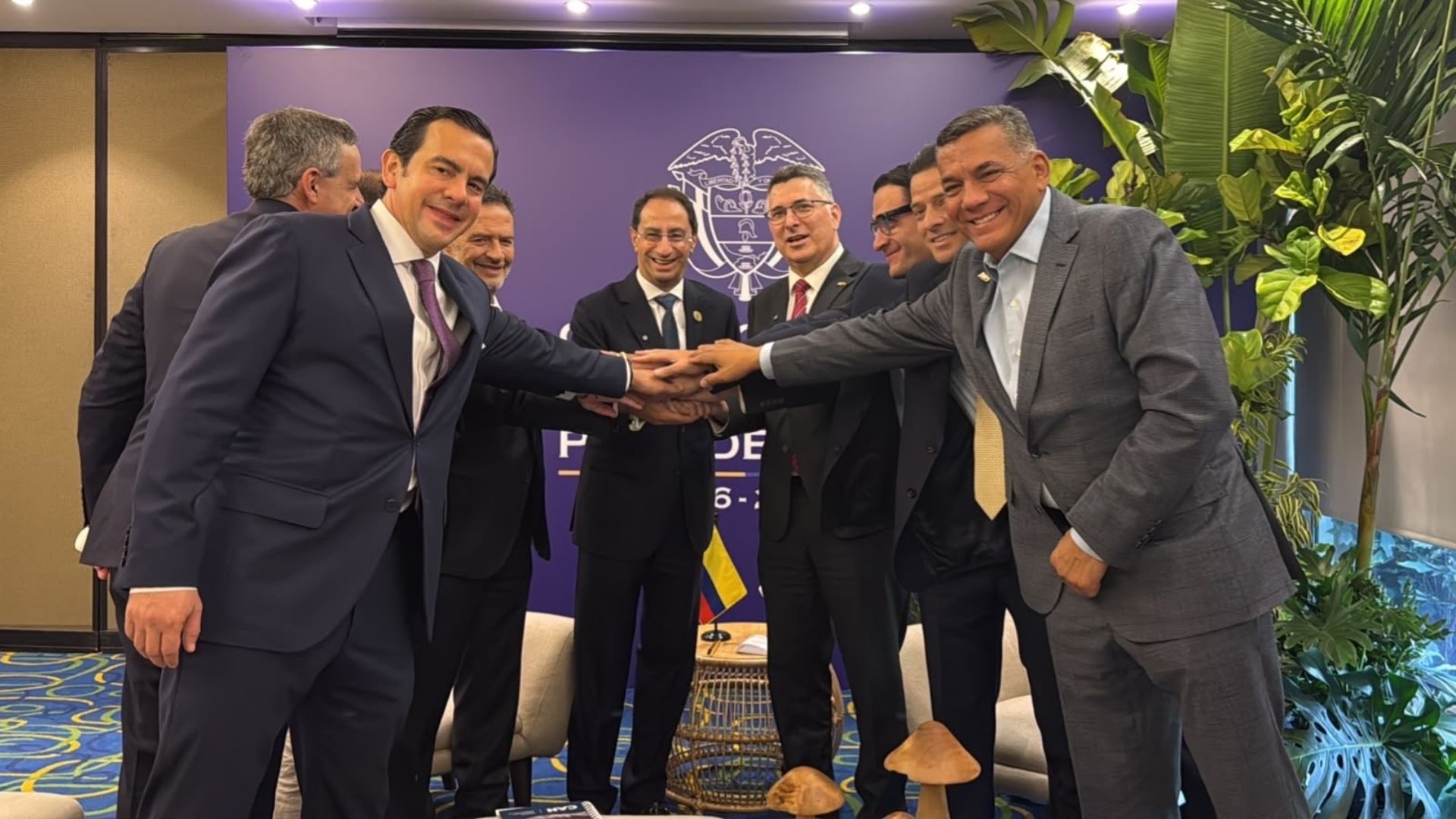 Delegaciones Colombia e Israel