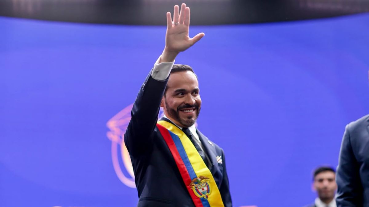 El presidente de Colombia dirigió su primer discurso.