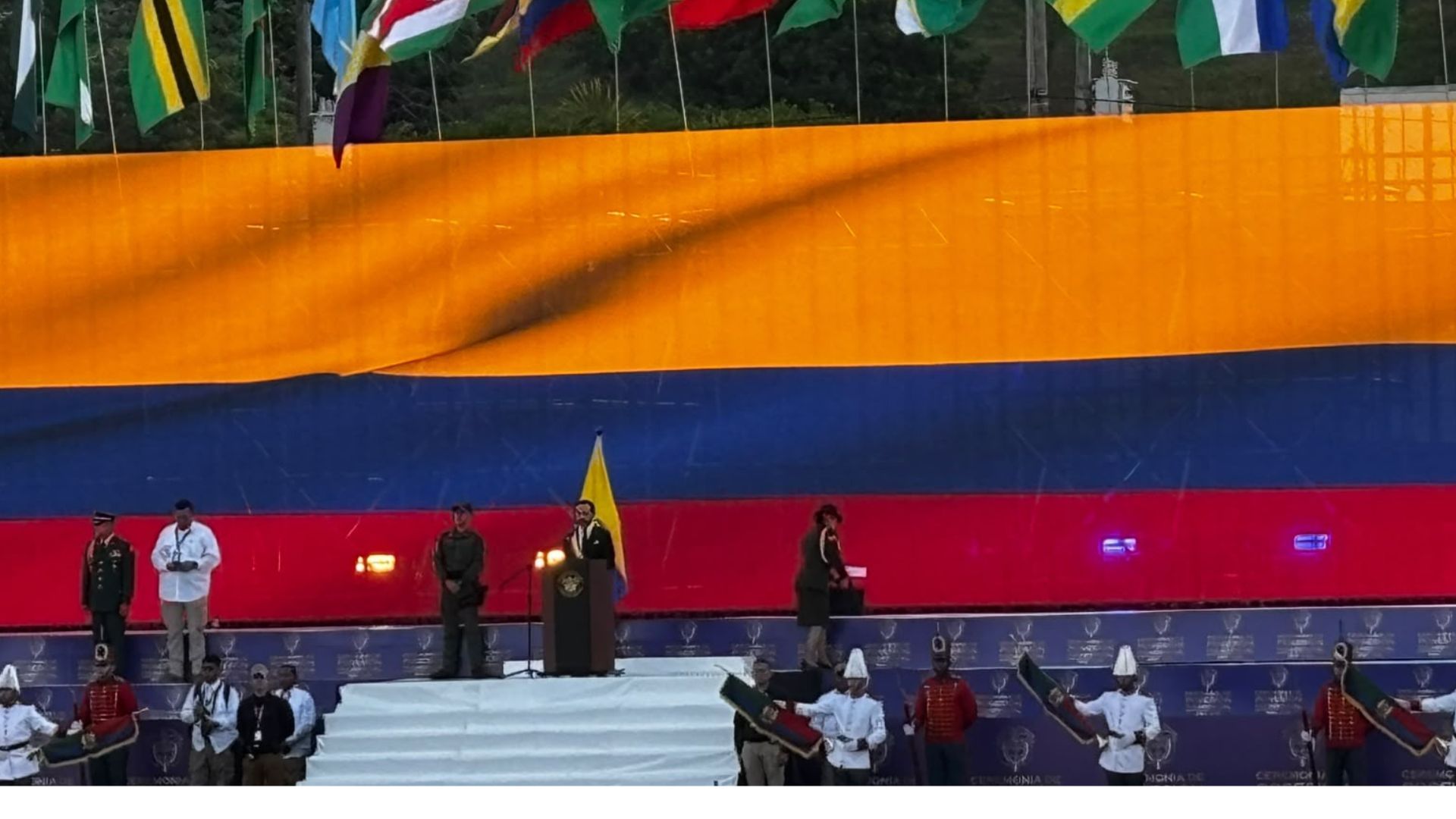 Abelardo de la Espriella entregó su primer discurso desde el Canton Militar Pichincha