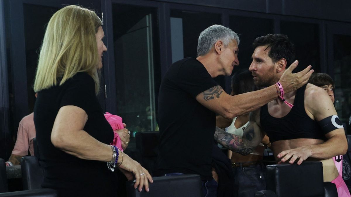 Jorge Messi y Lionel Messi