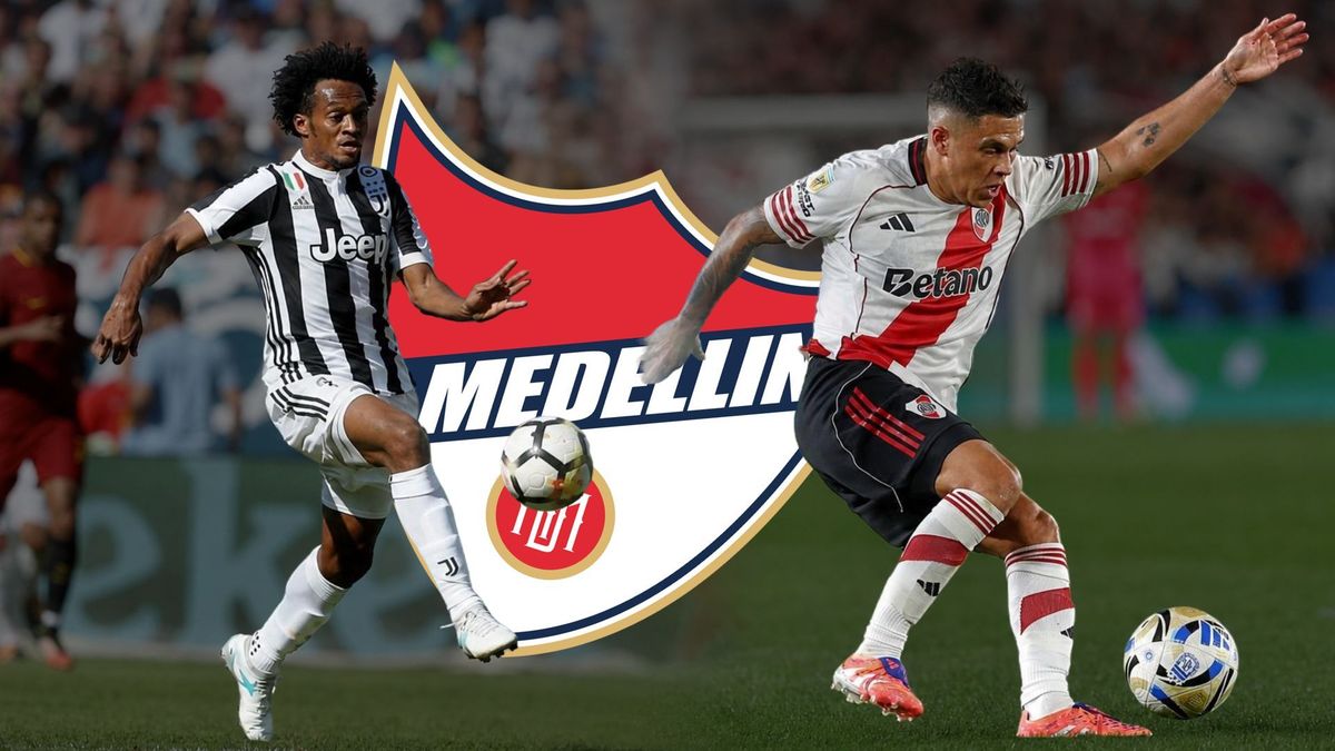 cuadrado y juanfer quintero cerca de independiente medellín
