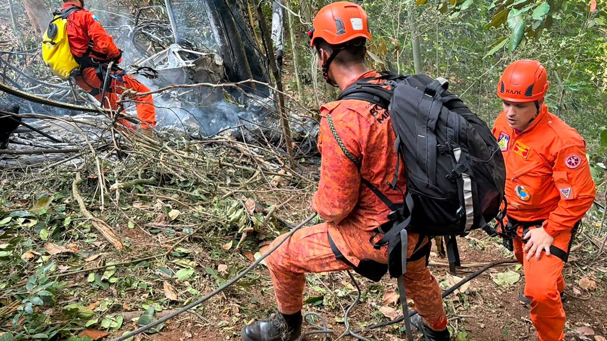 Accidente helicóptero Brasil.