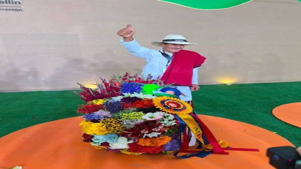 Ganador absoluto de mejor silleta Jhon Jairo Grajales Gómez