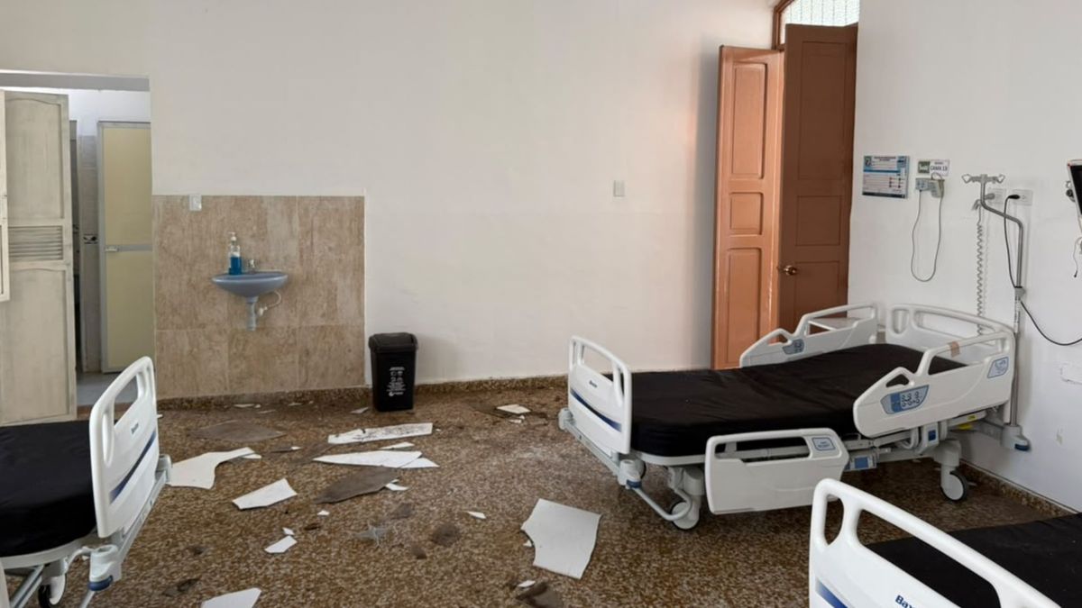 Daños en la sala de hospitalización