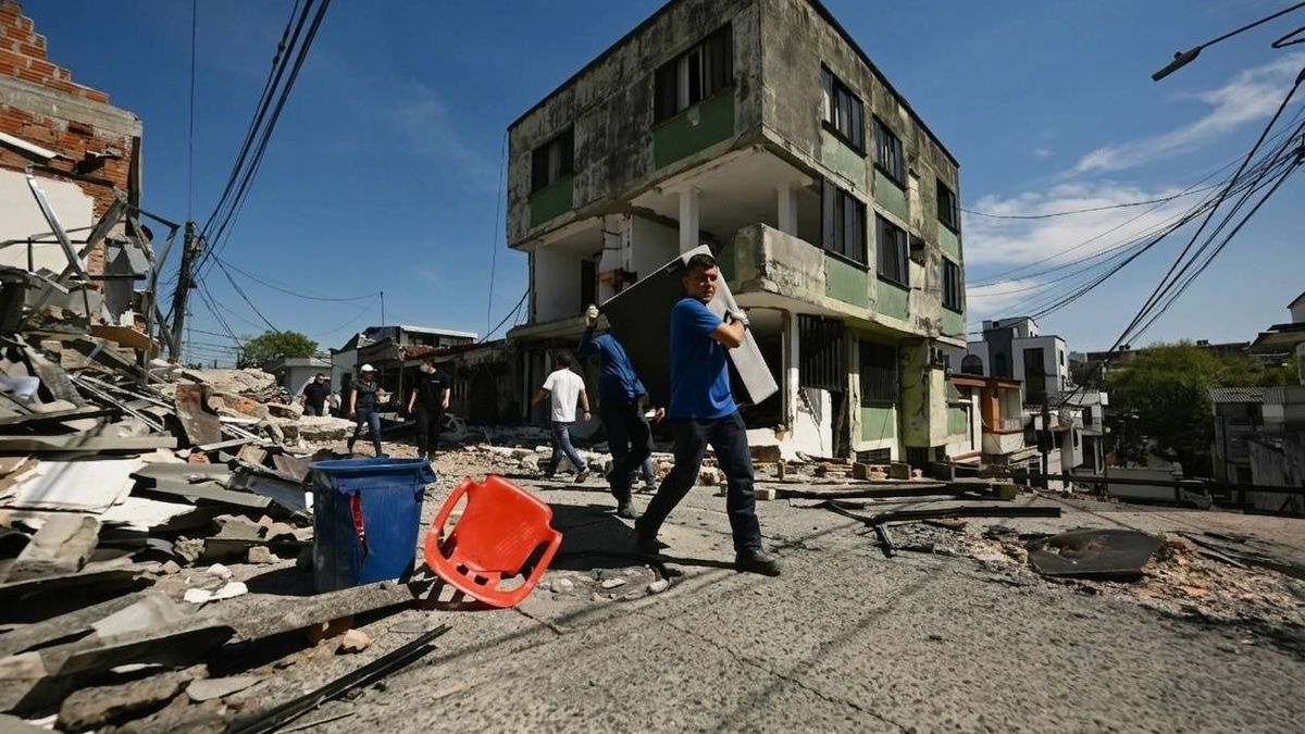 Imágenes de los escombros tras el terremoto en Colombia del pasado 10 de agosto