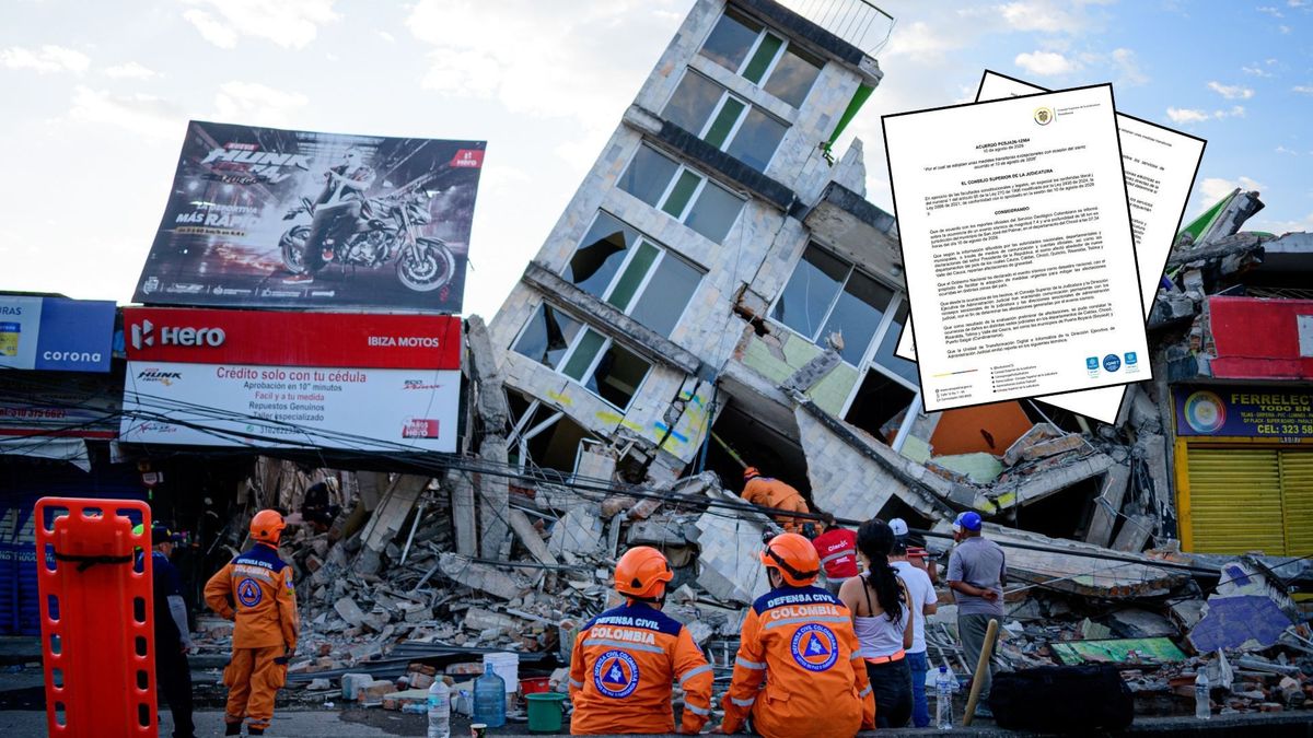 Terremoto y decisiones de la rama judicial en Colombia.